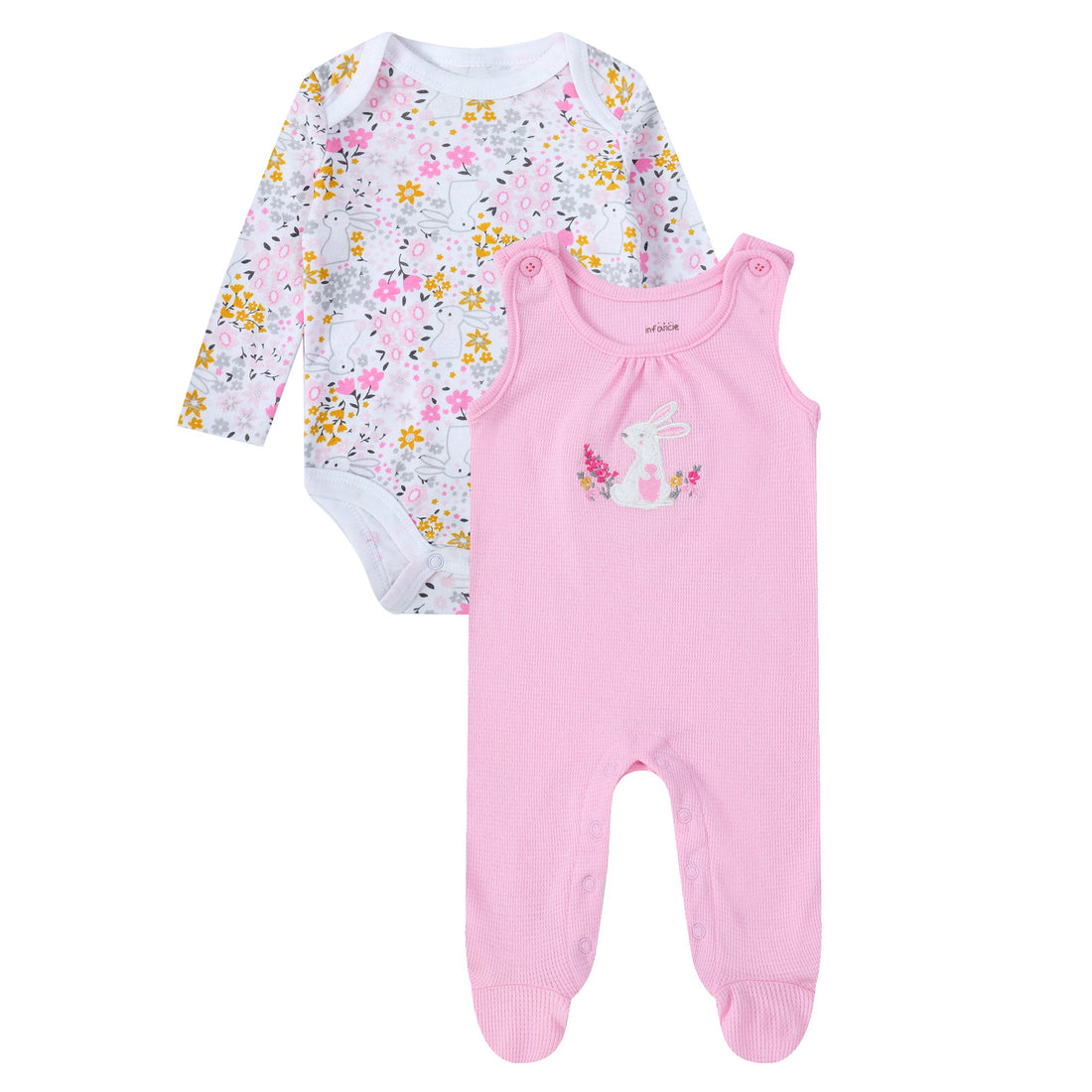 Mother Choice Romper with Body Bunny Pink 