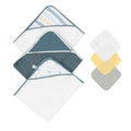 Mother Choice Hooded Towel Pack of 3 & Face Cloth Pack of 3