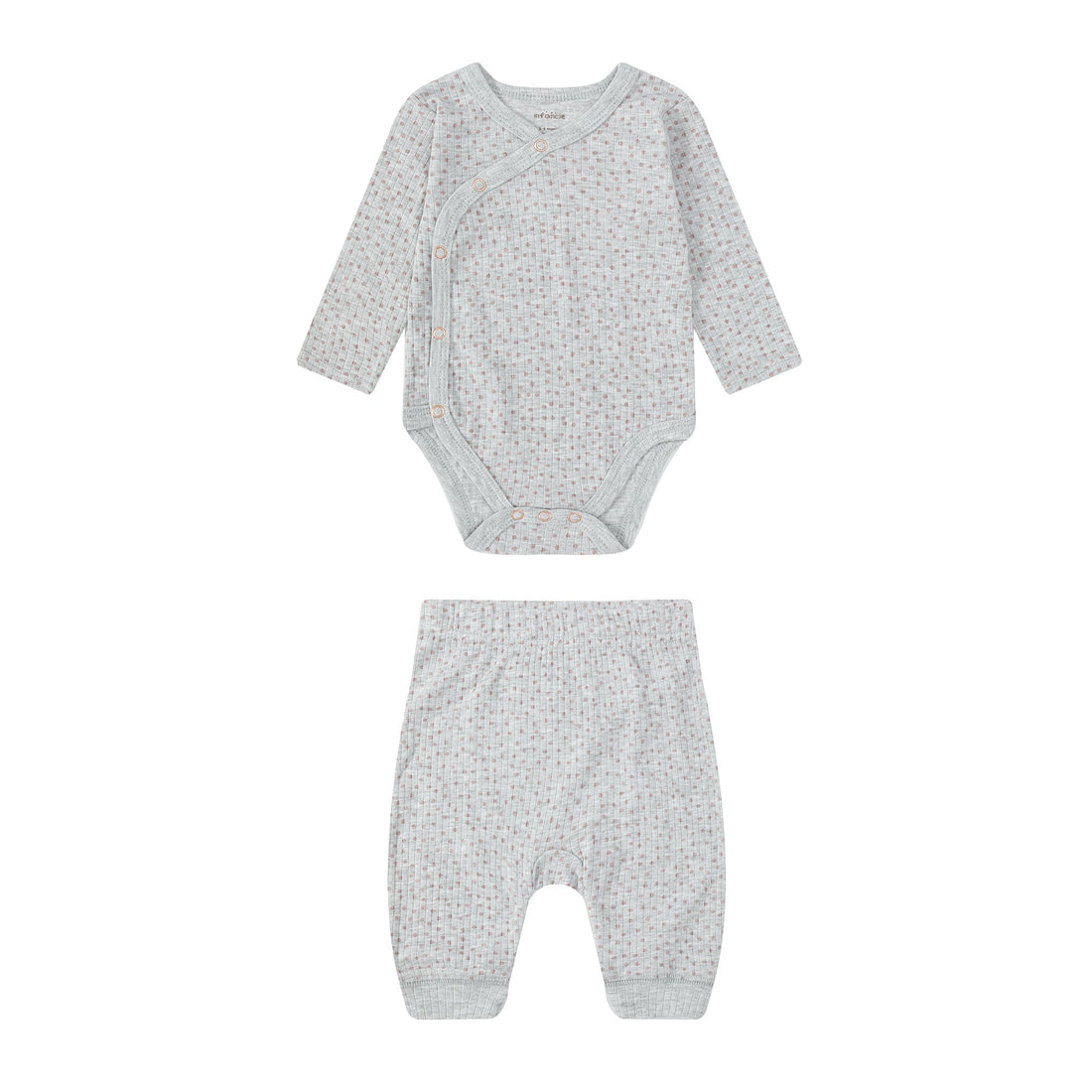 Mother Choice 5 Pcs Baby Set Pink/Grey 