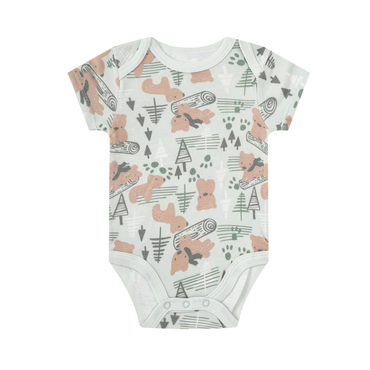 Mother's Choice Pack of 3, Military Green Shortsleeved Bodysuits | Prenatal, Babies, Nusring, Cybex, Avent Bodysuit