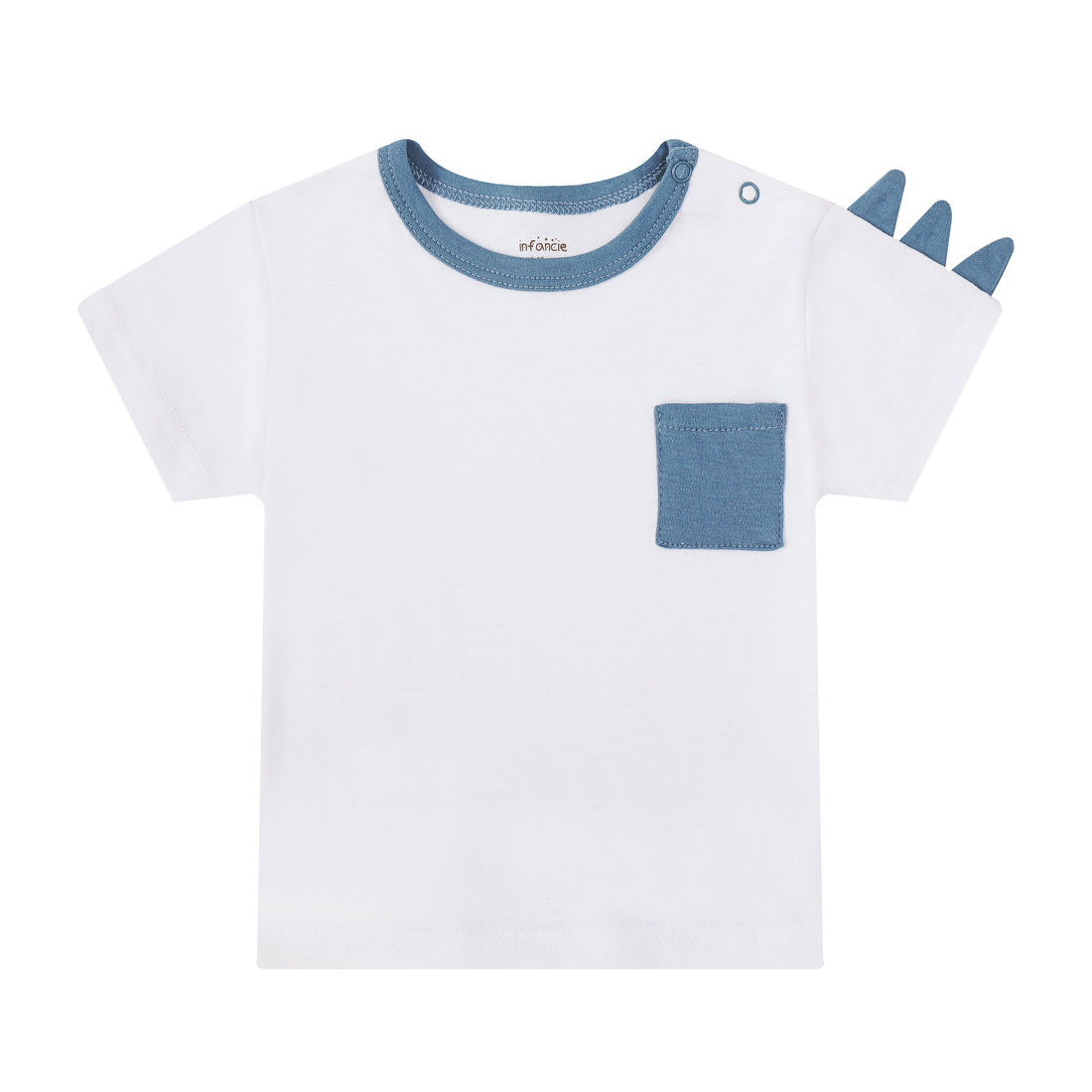 Mother Choice 3 Pc Set - Dino Blue T-shirt, Shorts & Hat