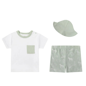 Mother's Choice Safari T-shirt, Short & Hat Set | Prenatal, Babies, Nusring, Cybex, Avent Outfit Set