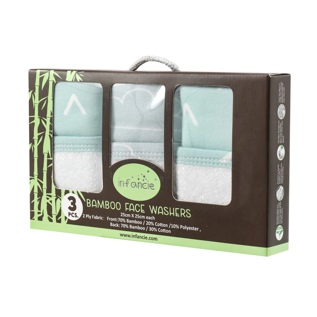 Mother's Choice Pack of 3 Aqua Bamboo Towel | Prenatal, Babies, Nusring, Cybex, Avent Towel