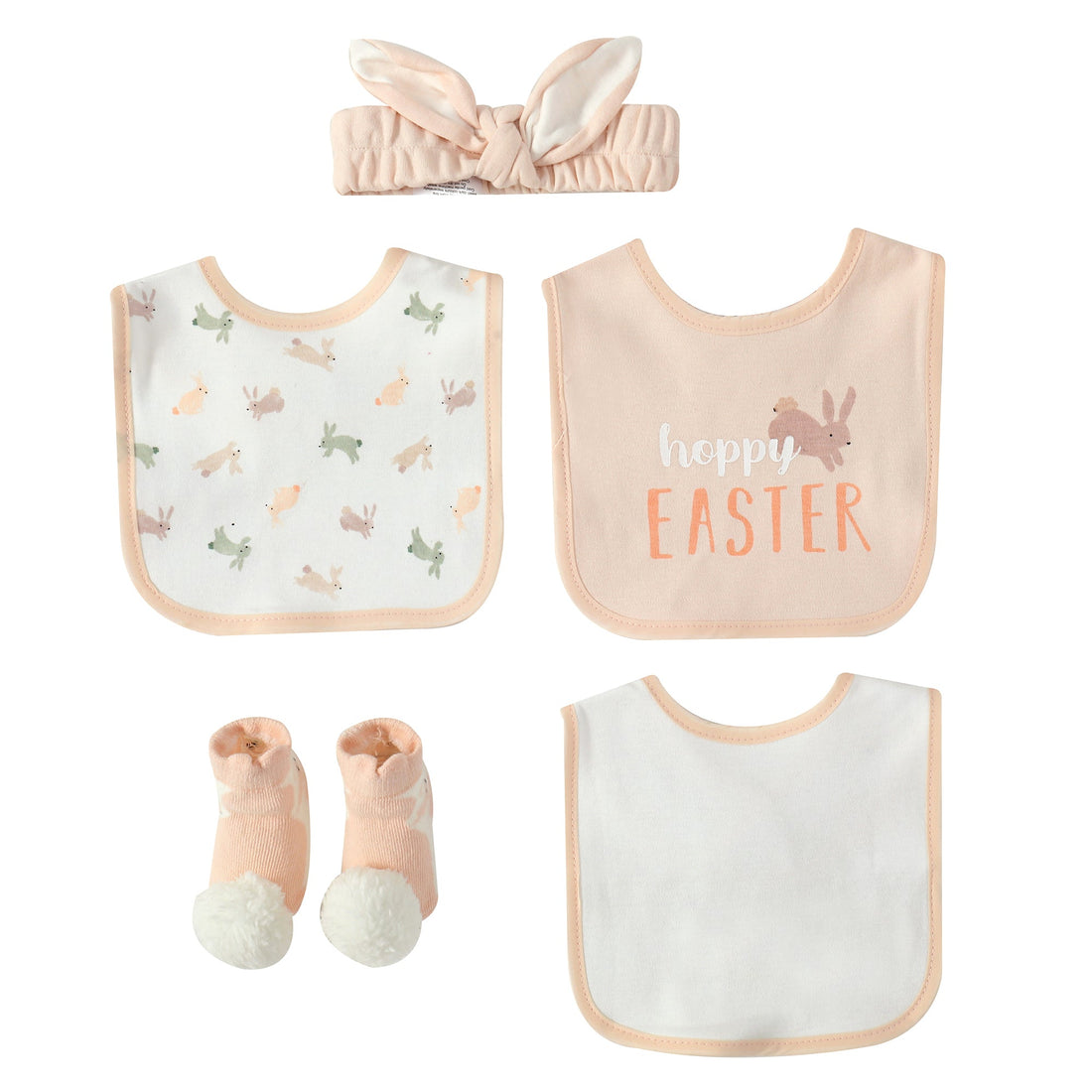 Mother Choice 3 Bibs + Headband + Socks Set