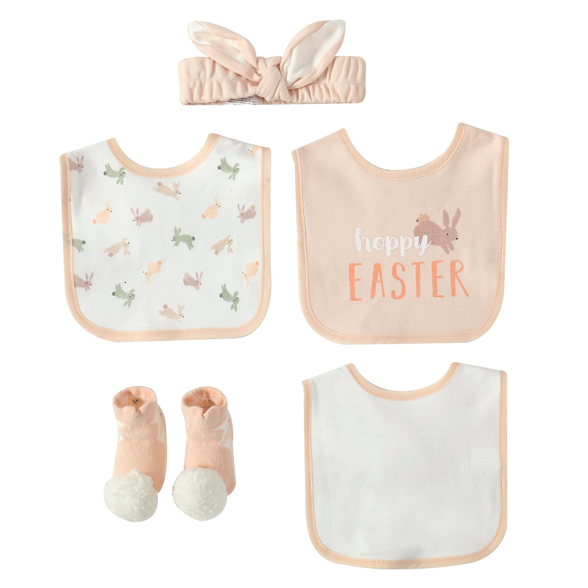 Mother Choice 3 Bibs + Headband + Socks Set