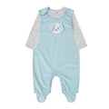 Mother's Choice Dog 2 Pieces Bodysuit & Romper - Baby Blue - 0-3M Bodysuit