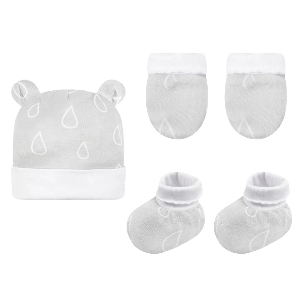 Mother's Choice Hat, Mitten & Booties 3 Pieces Gift Box - Grey | Prenatal, Babies, Nusring, Cybex, Avent Accessory