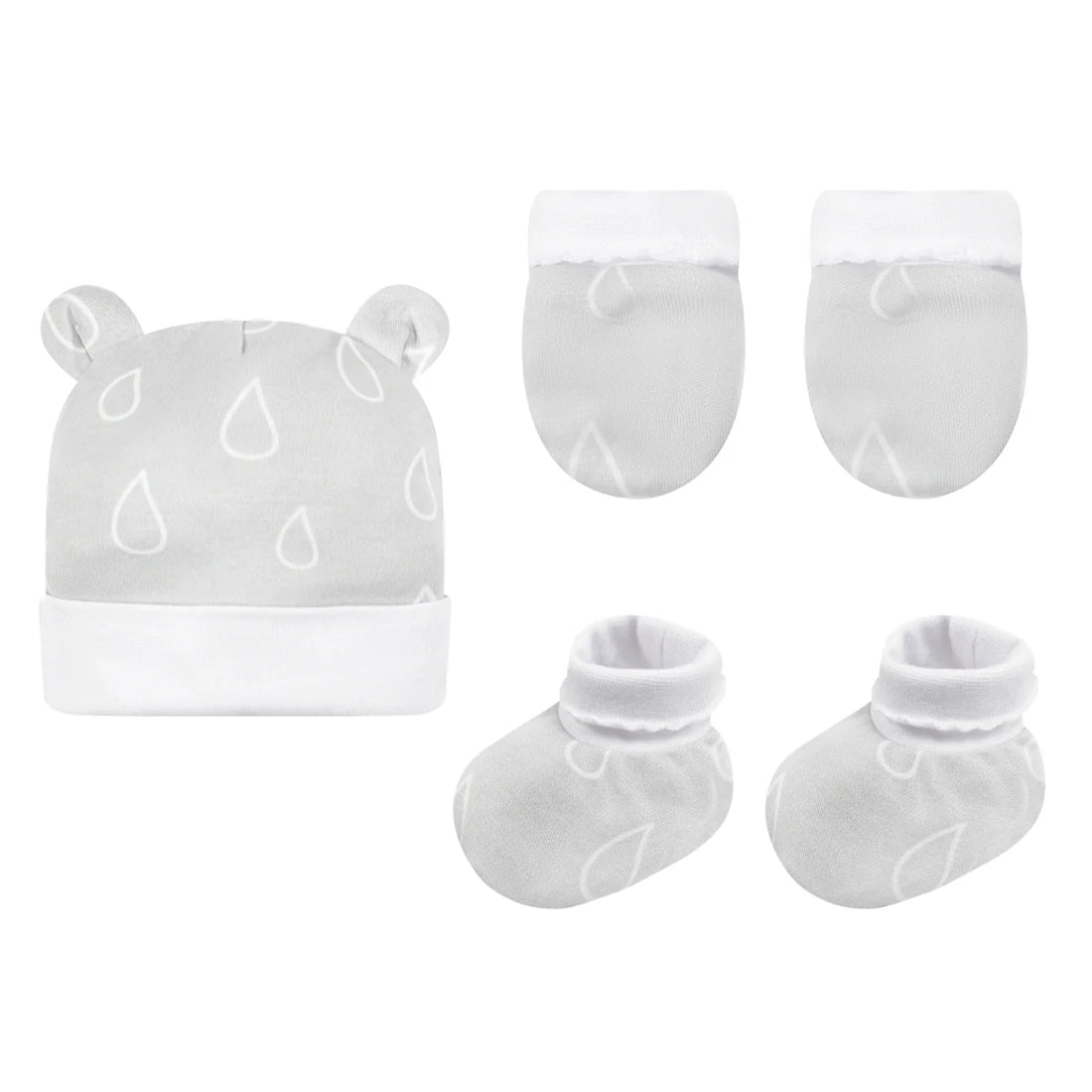 Mother's Choice Hat, Mitten & Booties 3 Pieces Gift Box - Grey | Prenatal, Babies, Nusring, Cybex, Avent Accessory