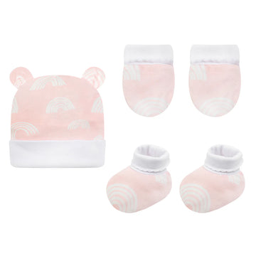 Mother's Choice Hat, Mitten & Booties 3 Pieces Gift Box - Pink | Prenatal, Babies, Nusring, Cybex, Avent Accessory