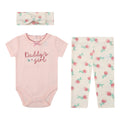 Mother Choice Baby 3 Pieces Bodysuits, Pants & Headband Set 