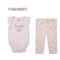 Mother's Choice Pale Rose & Pink, 3 Pieces Bodysuit, Pant & handband | Prenatal, Babies, Nusring, Cybex, Avent Bodysuit