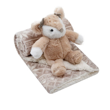 Mother's Choice Baby Blanket With Bear Toy Brown | Prenatal, Babies, Nusring, Cybex, Avent Blanket