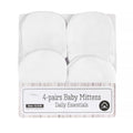 Mother's Choice Pack of 4 White Mittens | Prenatal, Babies, Nusring, Cybex, Avent Mitten