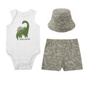 Mother's Choice Baby 3 Pieces bodysuit, top & short 