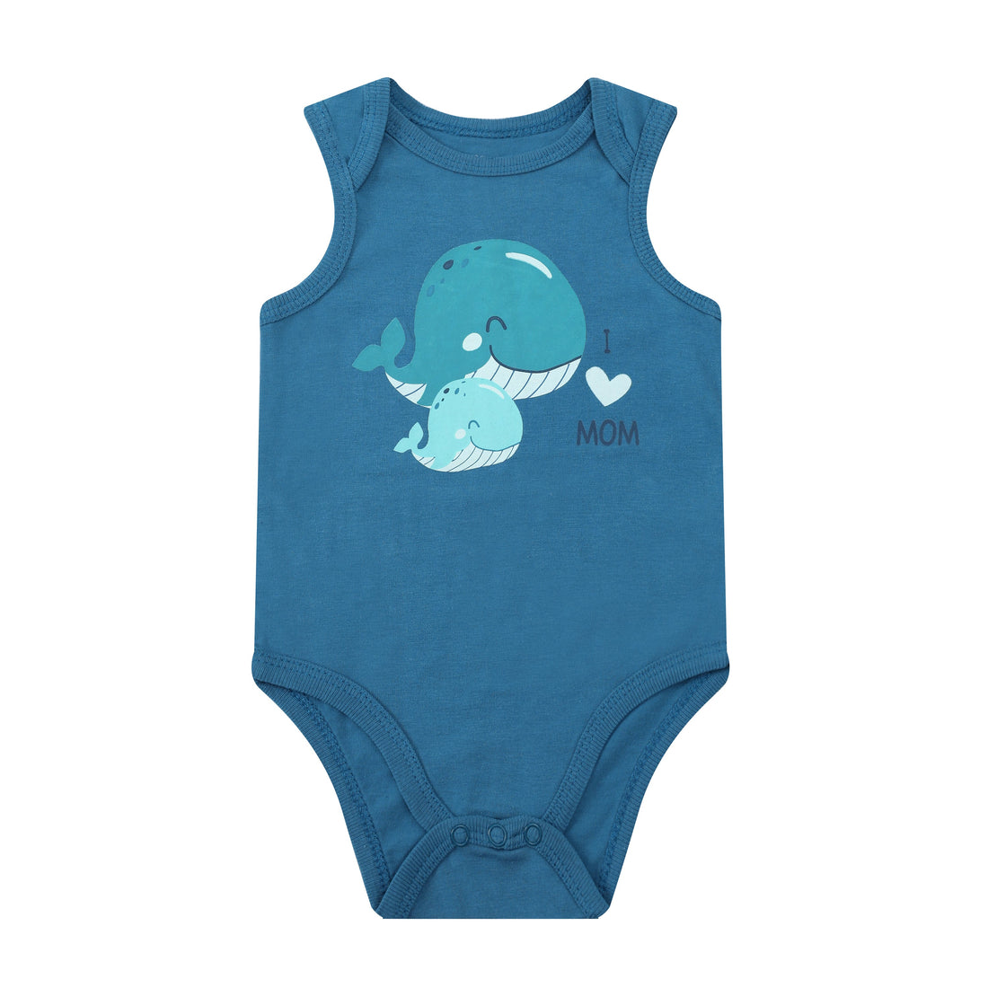 Mother Choice Baby 3 Pieces Bodysuits, Shorts & Sunhat Set Whale