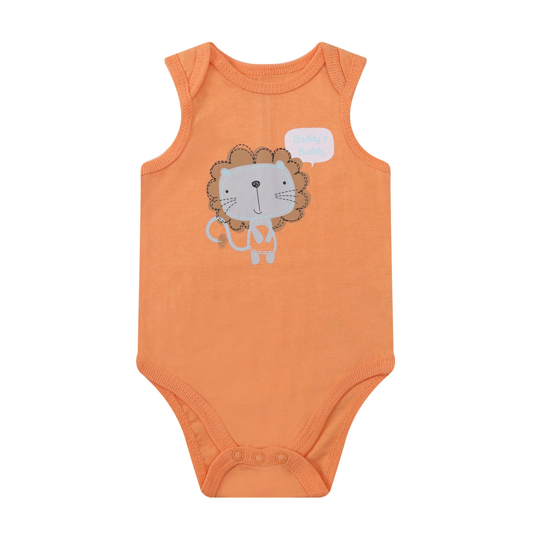 Mother Choice Baby 3 Pieces Bodysuits, Shorts & Sunhat Set Lion