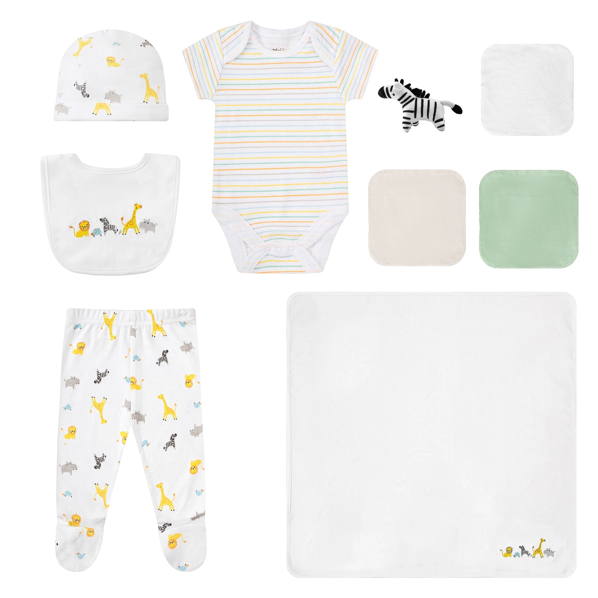 Mother's Choice  10 Pieces baby bodysuit New Born - Zebra Bodysuit