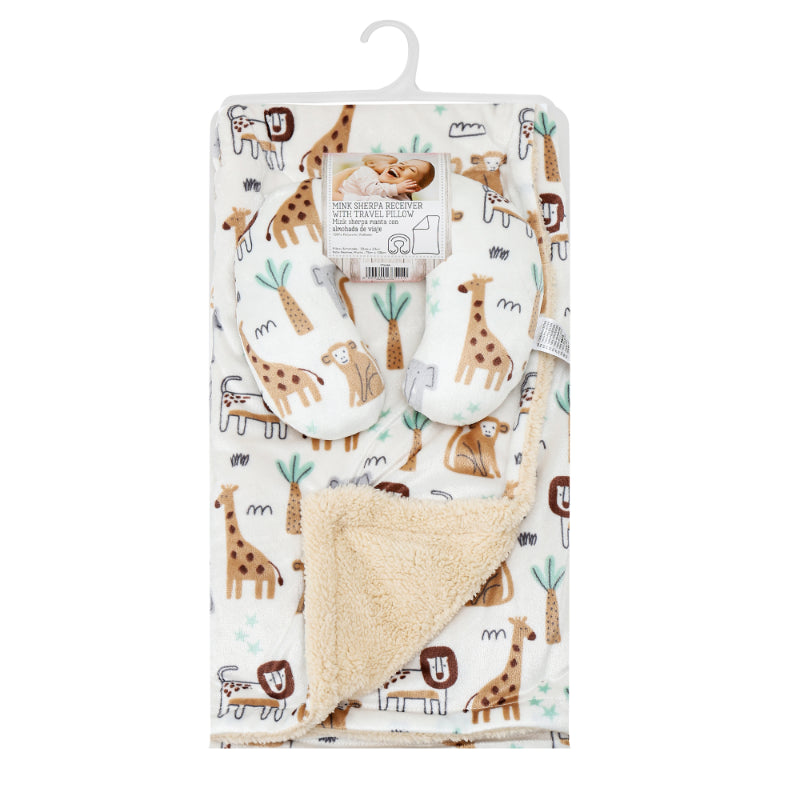 Mother's Choice Baby blanket with pillow Beige Girafe | Prenatal, Babies, Nusring, Cybex, Avent Pillow