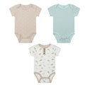Mother Choice Baby 3 Pieces Short Sleeve Bodysuits Dino