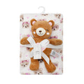 Mother Choice White Blanket with Toy