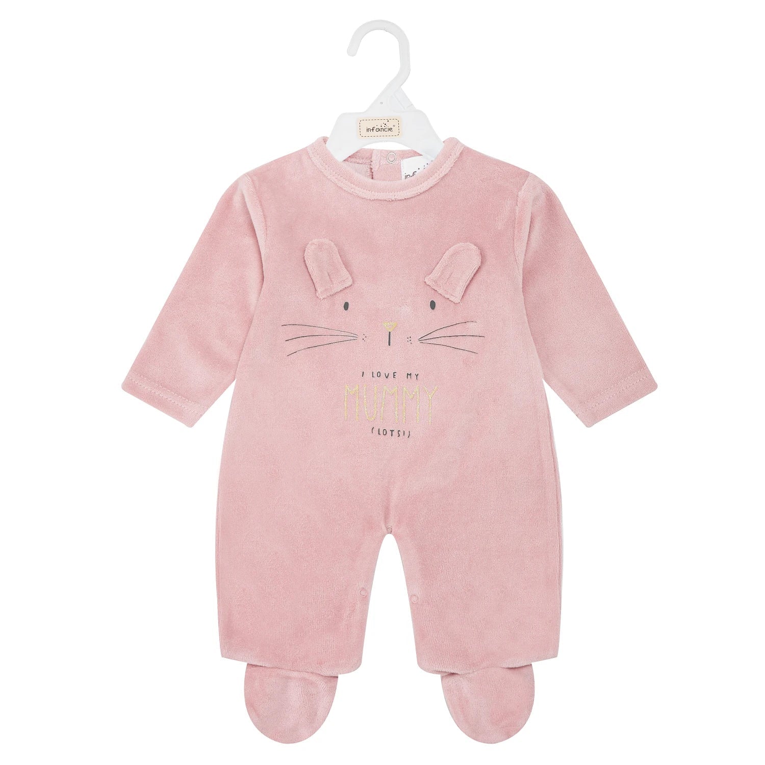 Mother's Choice Pink Mouse Bodysuit For Newborn Bodysuit