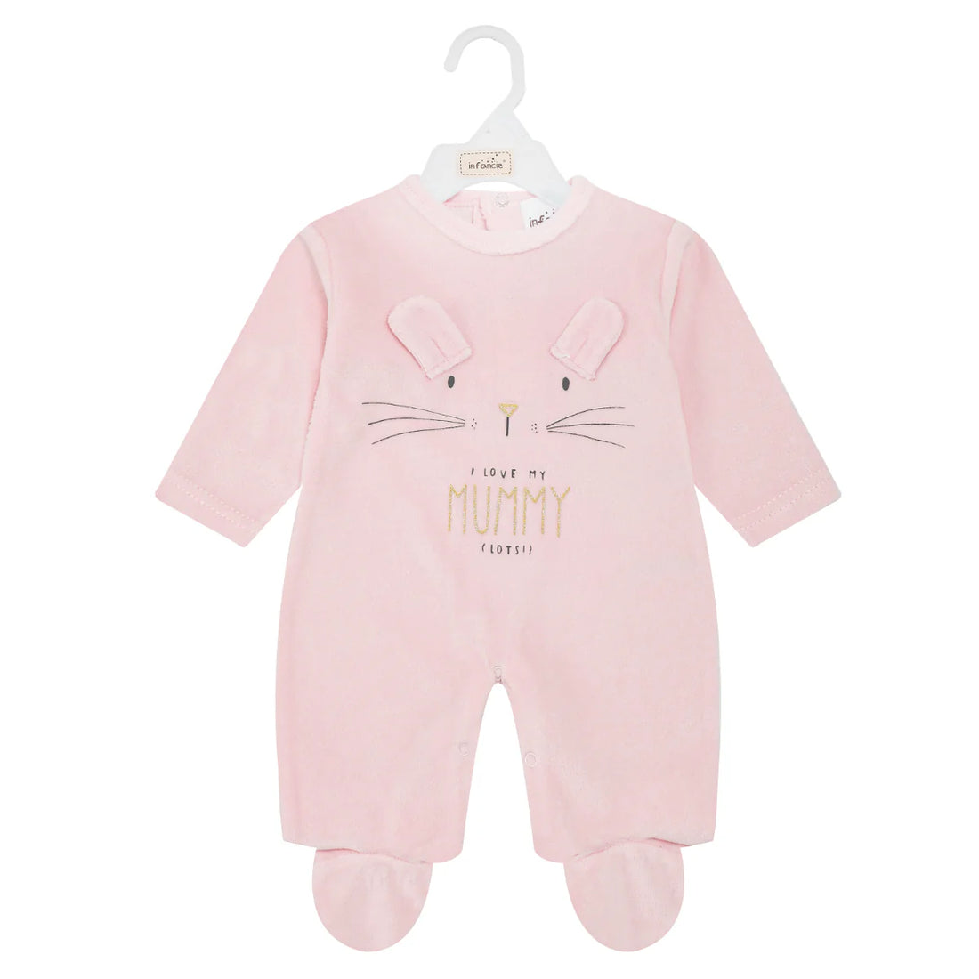 Mother's Choice Baby Velour Grower With Embroidery Pink | Prenatal, Babies, Nusring, Cybex, Avent Bodysuit
