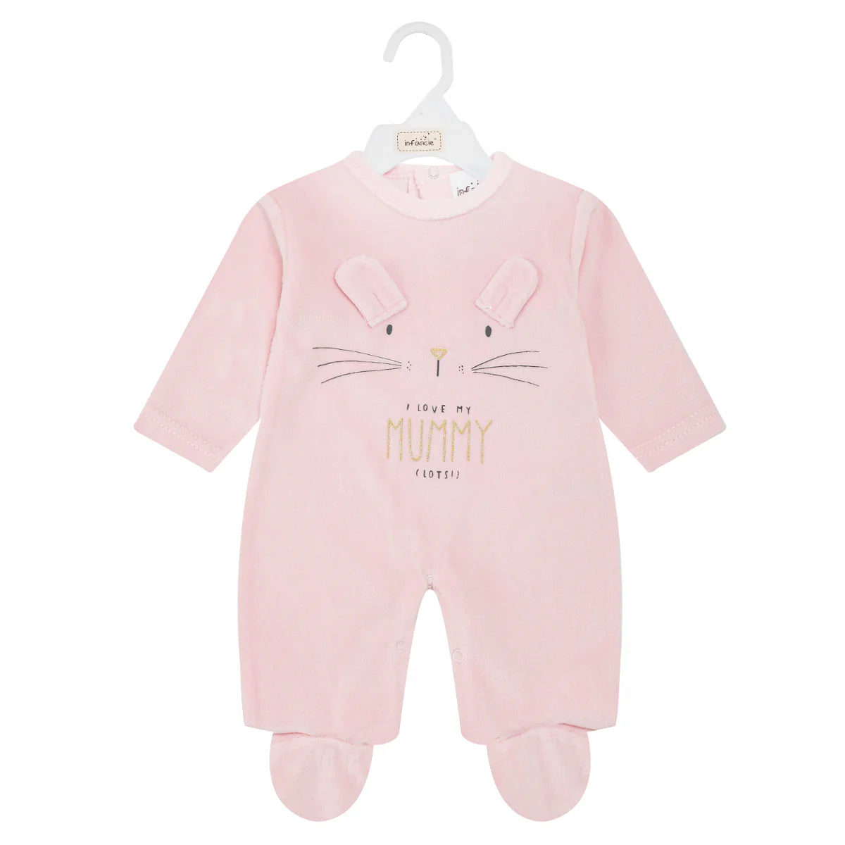 Mother's Choice Baby Velour Grower With Embroidery Pink | Prenatal, Babies, Nusring, Cybex, Avent Bodysuit