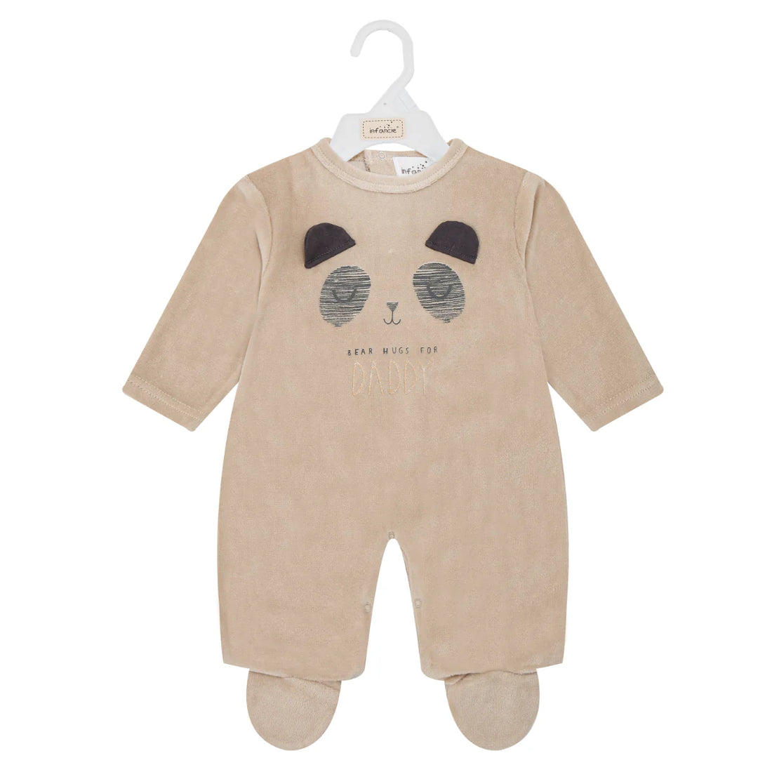 Mother's Choice Baby Velour Grower With Embroidery Brown | Prenatal, Babies, Nusring, Cybex, Avent Bodysuit