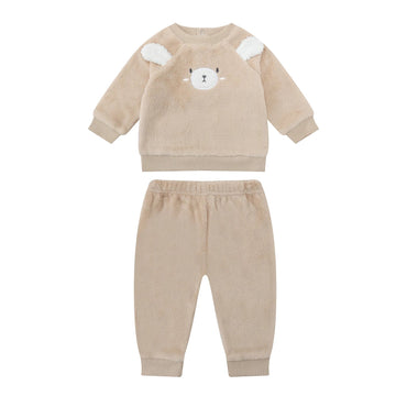 Mother's Choice Baby 2 pieces top and pants set Brown Bear Bodysuit
