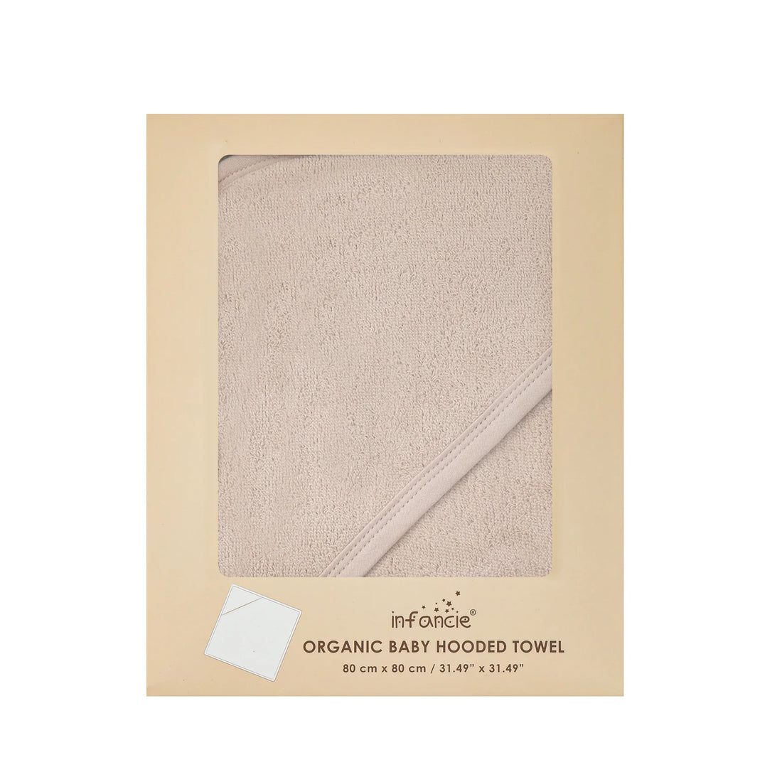 Mother's Choice Organic Baby Hooded Towel Sand Hooded Towel