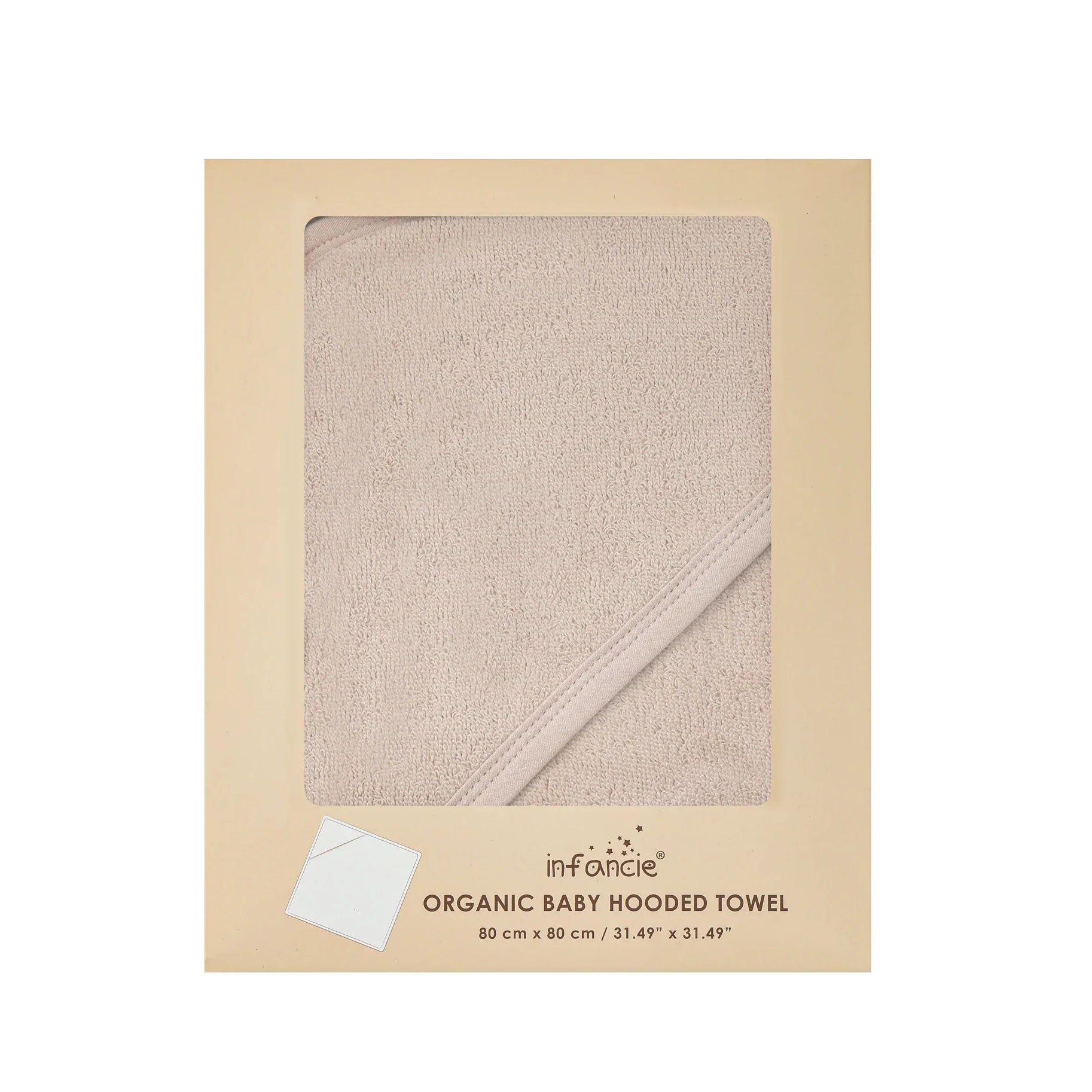 Mother's Choice Organic Baby Hooded Towel Sand Hooded Towel