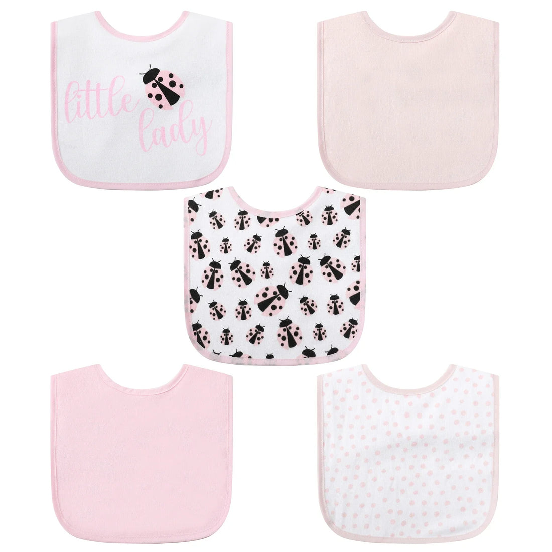 Mother's Choice Pack of 5 "Little Baby" Bib Bib