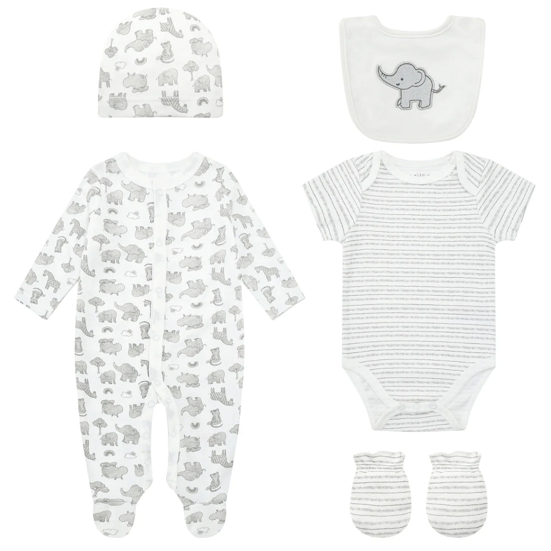 Mother's Choice "Elephant" Grower, Bodysuit, hat and mittens 5 pieces | Prenatal, Babies, Nusring, Cybex, Avent Bodysuit