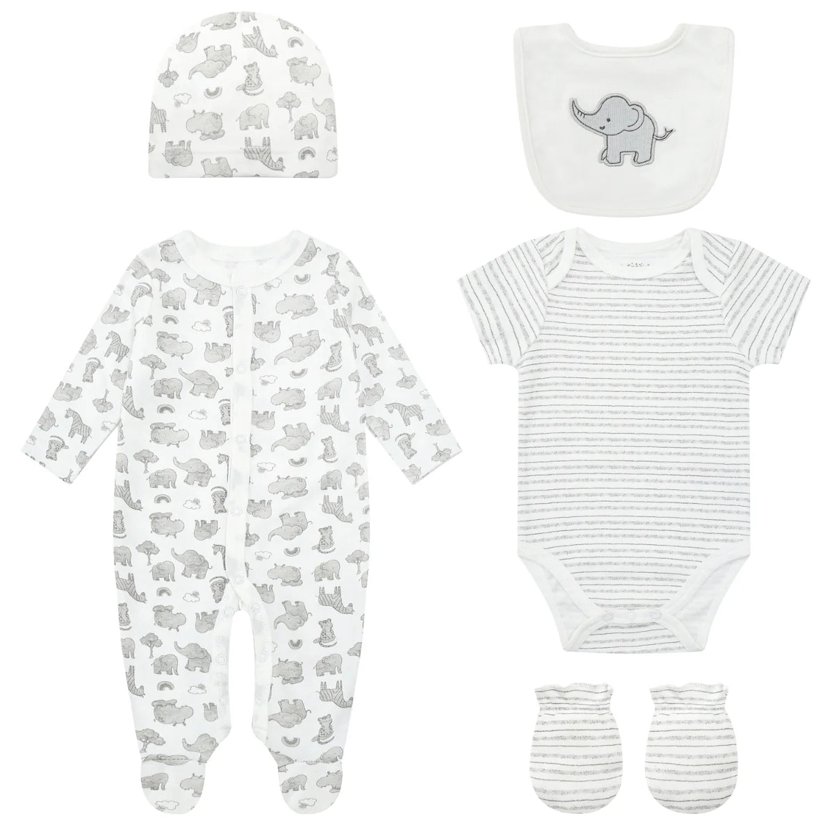 Mother's Choice "Elephant" Grower, Bodysuit, hat and mittens 5 pieces | Prenatal, Babies, Nusring, Cybex, Avent Bodysuit