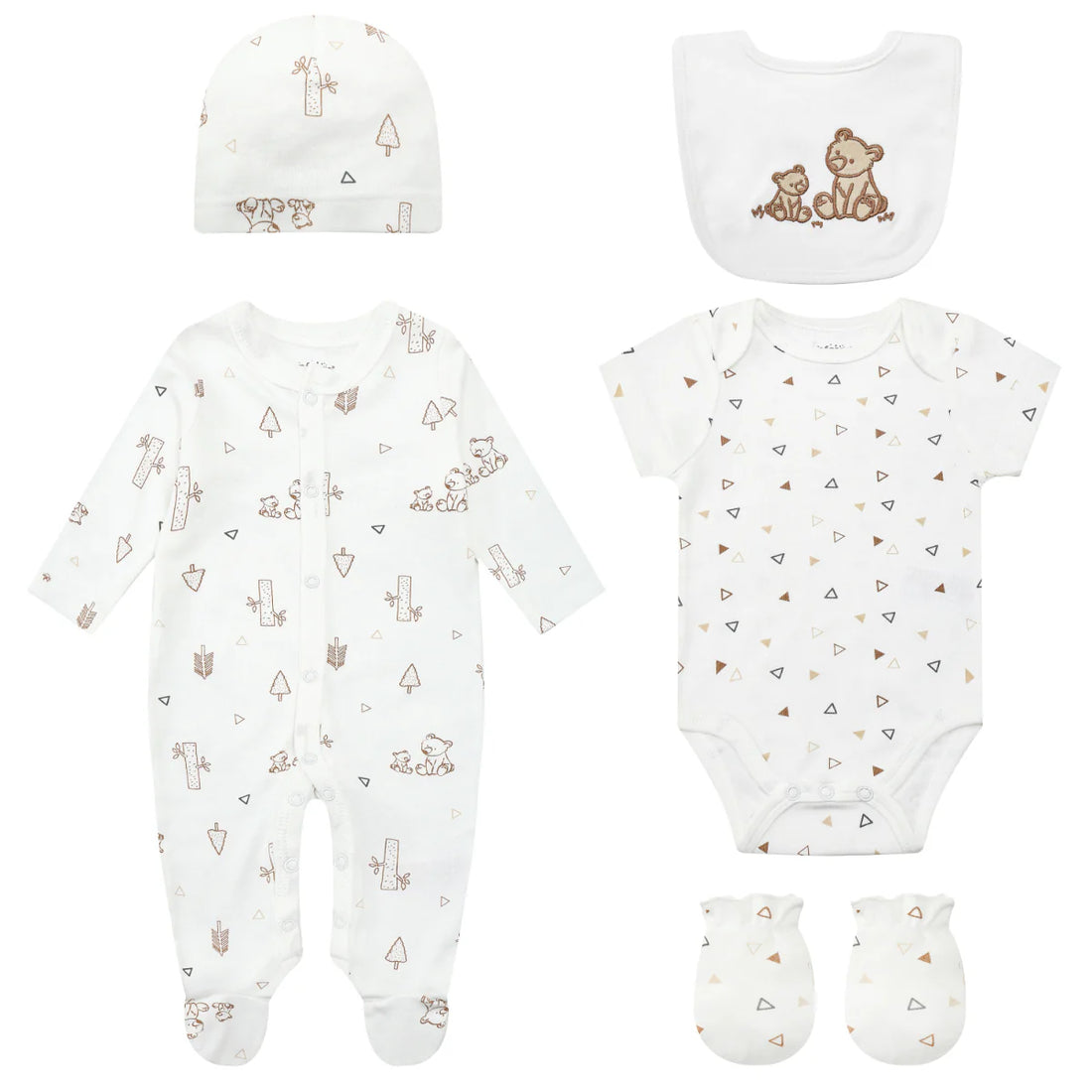 Mother's Choice "Bear" Grower, Bodysuit, hat and mittens 5 pieces | Prenatal, Babies, Nusring, Cybex, Avent Bodysuit