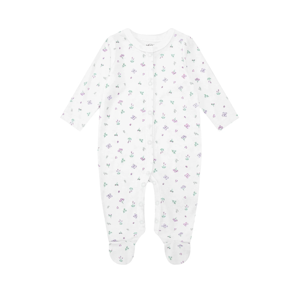 Mother's Choice Butterfly Baby Set of Grower, Bodysuit, Bib, Hat and Mittens 0-3m Bodysuit