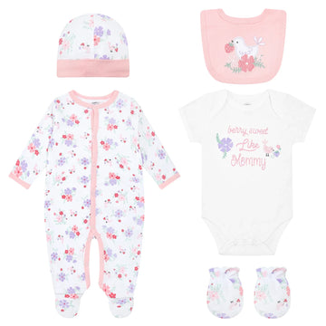 Mother's Choice "Berry Sweet Like Mommy" Pink Set  Bodysuit