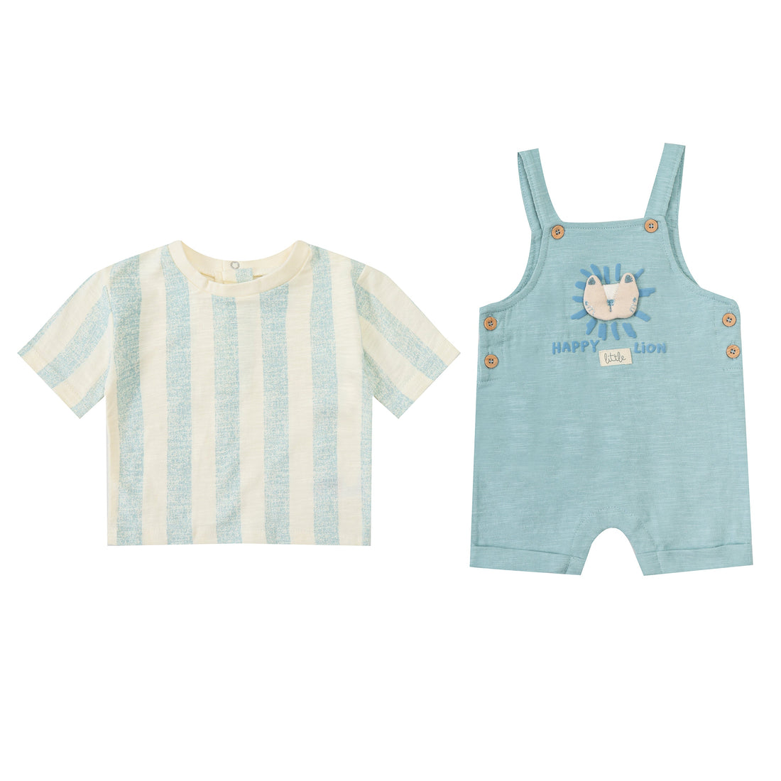 Mother Choice Baby 2 Pcs Set of T-Shirt & Dungarees 