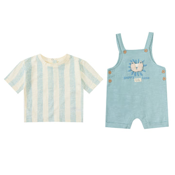 Mother Choice Baby 2 Pcs Set of T-Shirt & Dungarees 