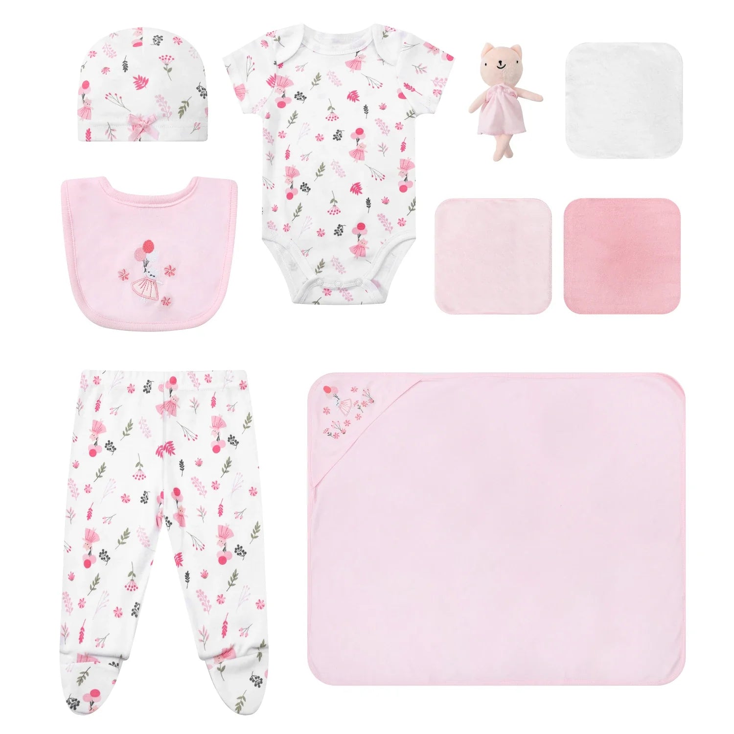 Mother's Choice  10 Pieces baby bodysuit New Born - Cat Bodysuit