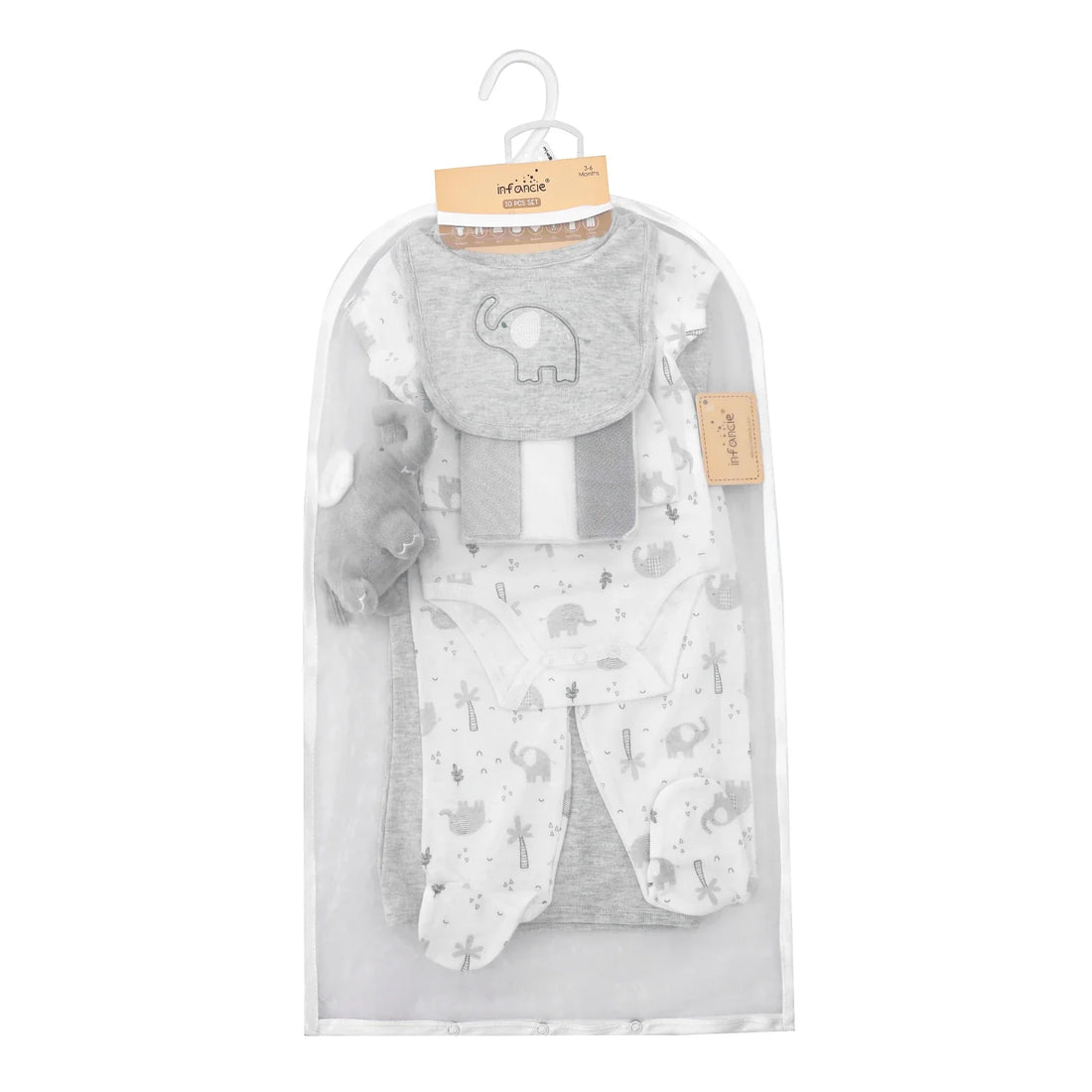 Mother's Choice  10 Pieces baby bodysuit New Born - Elephant Bodysuit