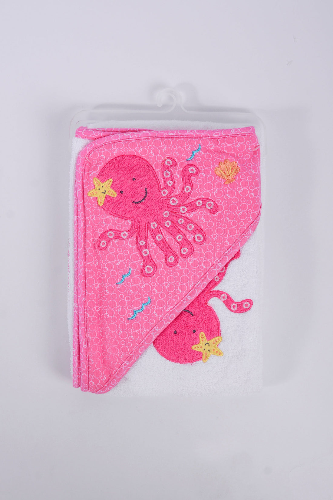 Mother Choice Hooded Towel & Wash Mitten with Embroidery