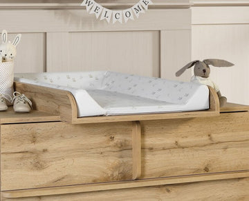 Micuna Martha Changing Mat CP-1968 in oak finish with rabbit design