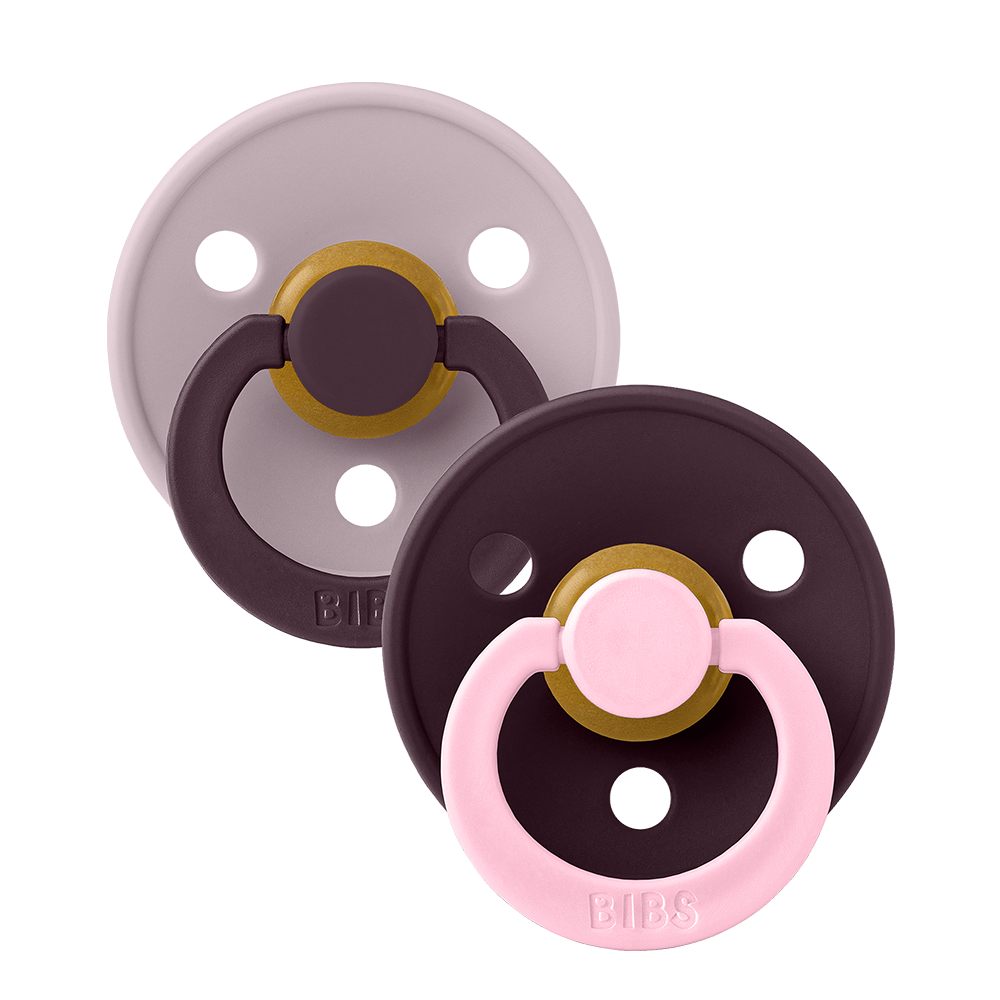 Studio Colour Latex Pacifier — Size 1 (0-6m), 2 Pack, Dusky Lilac