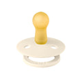 Ivory pacifier with translucent nipple and round guard, BIBS logo