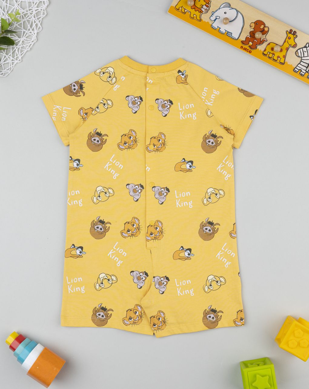 Prenatal Yellow Lion King sleepsuit for boys