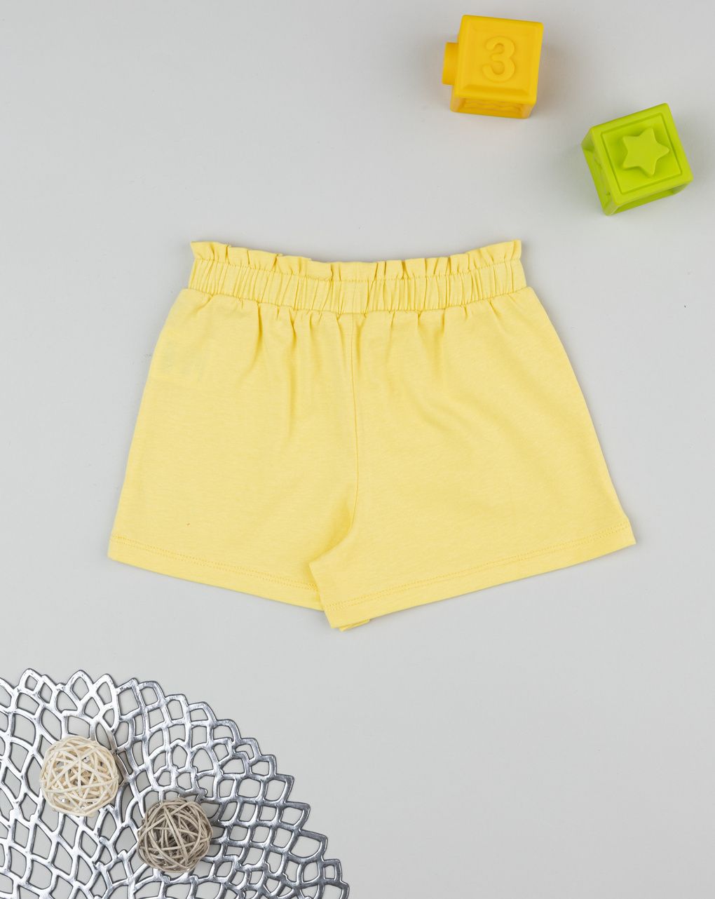 Prenatal Yellow butterfly shorts for girls