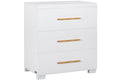 IKID Essenza Unique white wooden chest of drawers with multiple drawers for bedroom storage