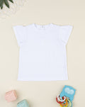 Prenatal White cap-sleeve t-shirt for girls