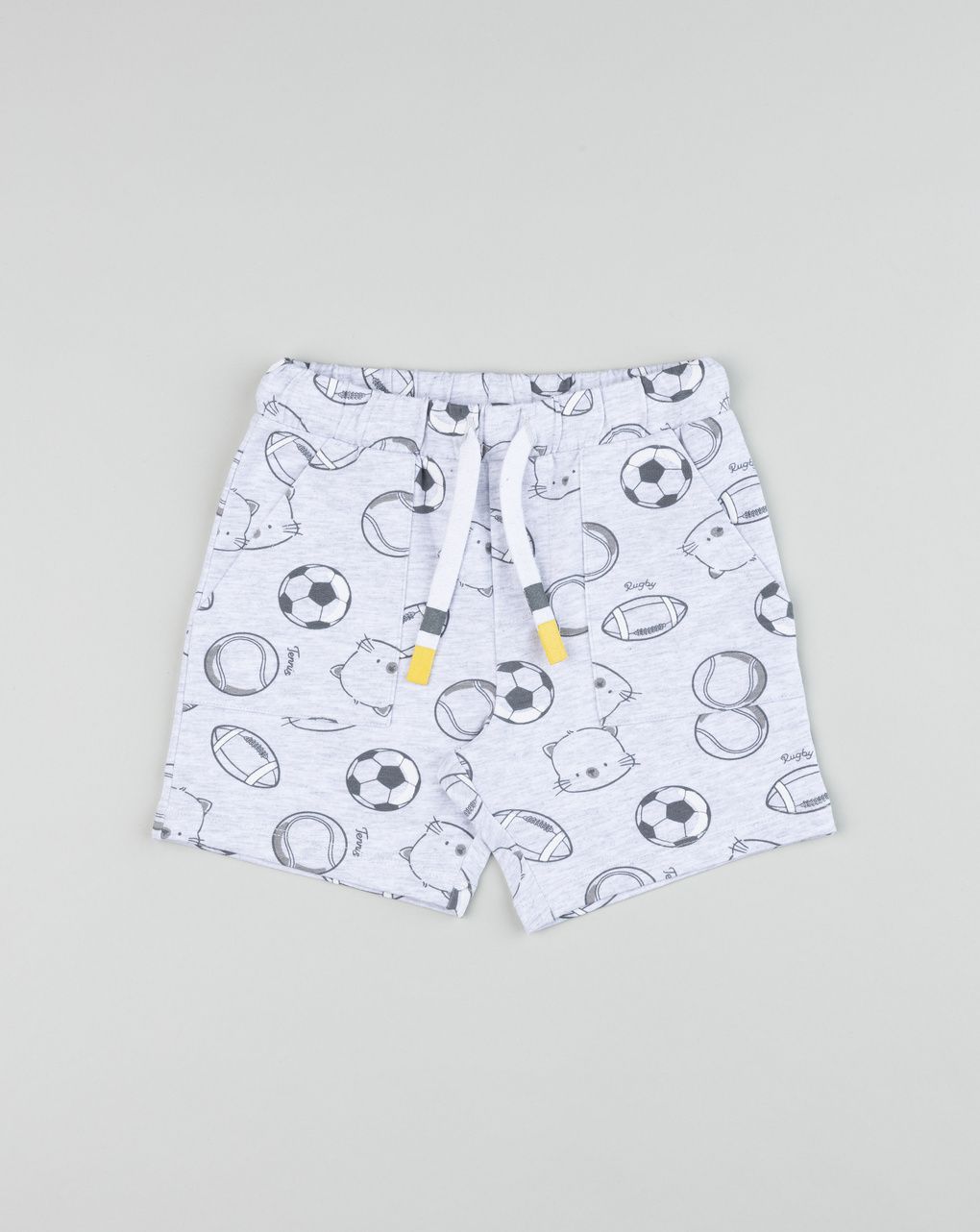 Prenatal Grey soccer shorts for boys